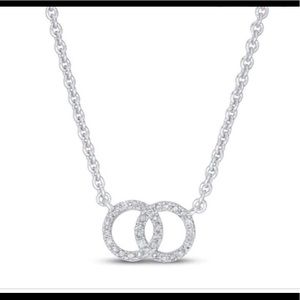 Diamond circle necklace